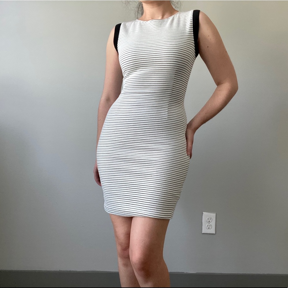 Bar III Striped Body-con Dress
